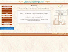 Tablet Screenshot of njcalvarybaptist.com